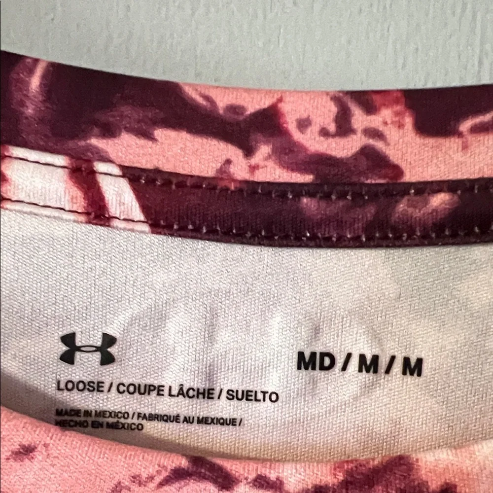 Under Armour Women's Long Sleeve Top - Red and Pink - Picture 2 of 4